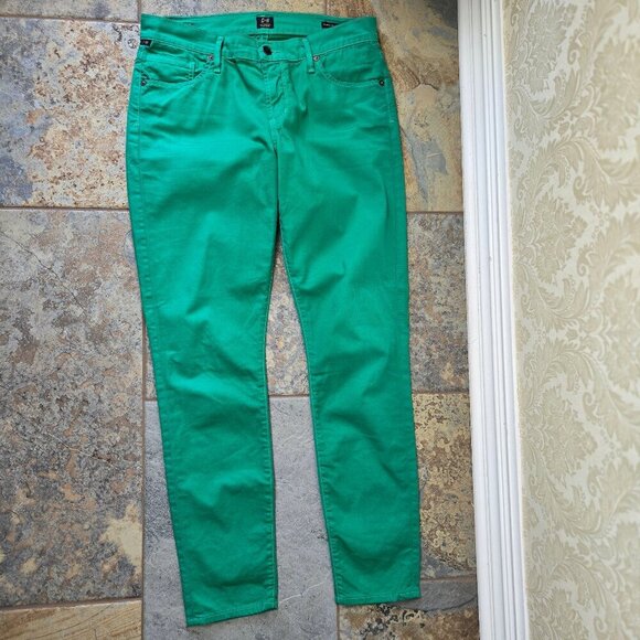 Citizens of Humanity Size 29 Thompson Jeans Medium Rise 29" Skinny Green - Picture 15 of 16